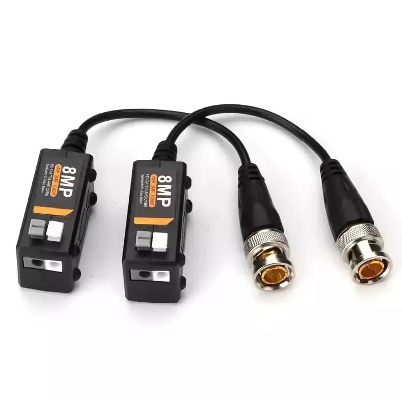 CCTV Video Balun 8MP 4K HD - BNC Passive Connector Coaxial Adapter