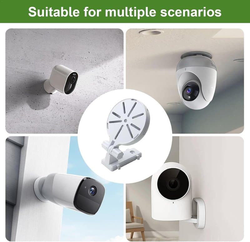 Adhesive CCTV Camera Mount Bracket 180° Indoor Wall Shelf thumbnail 4