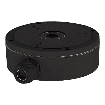 Hikvision DS-1280ZJ-M Junction Box for Dome Cameras, Indoor & Outdoor Use, Load Capacity 4.5kg, Black