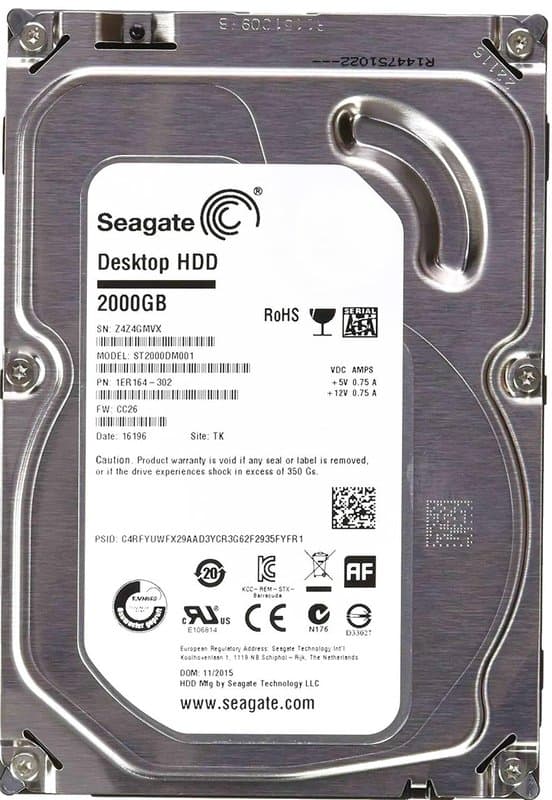 Seagate 2TB  - HDD 3.5" SATA Hard Drives – Free Installation with Any CCTV Kit or Package -Ideal for 24/7 continuous recording