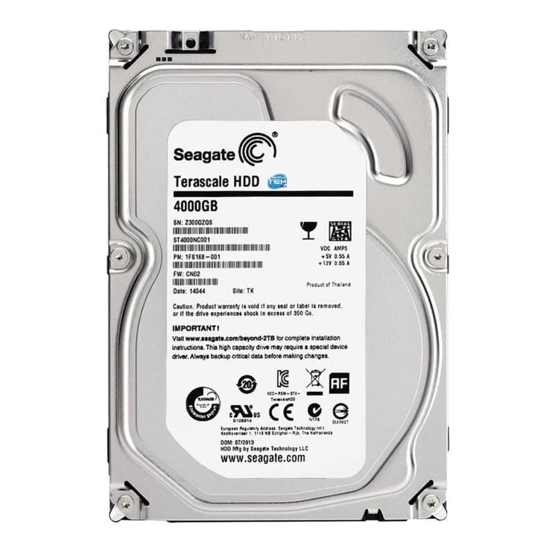 4TB - HDD 3.5" SATA Hard Drives – Free Installation with Any CCTV Kit or Package -Ideal for 24/7 continuous recording