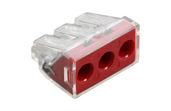 PCT-103 Push Wire Connector 3 Port Inline Terminal Block 250V