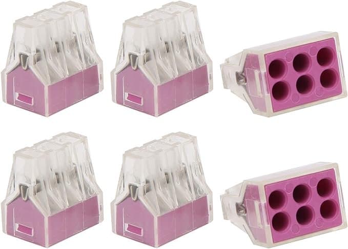 PCT-106 Push Wire Connector 6 Port Inline Terminal Block thumbnail 2