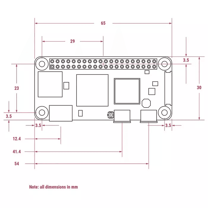 Raspberry Pi Zero 2 WH with Pre-Soldered Headers, Wireless, Latest Version 2024 - Mini PC, 512MB RAM thumbnail 5