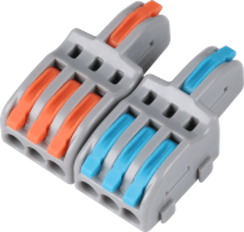 SPL-2-6 Lever Wire Connector 2 In 6 Out Compact Splicing Terminal