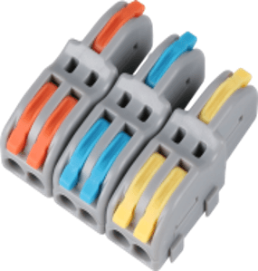 SPL-3-6-3 Grey Lever Wire Connector 3 In 6 Out Splicing Terminal
