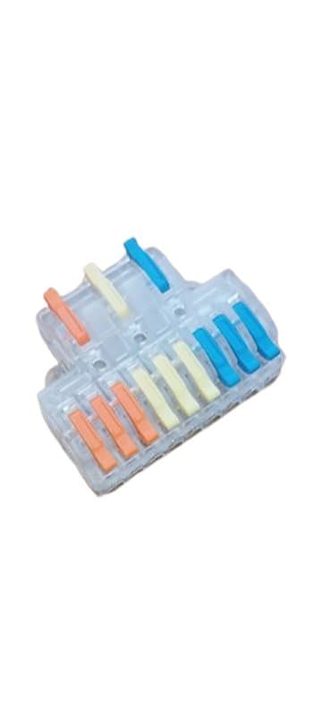SPL-3-9-CL Clear Lever Wire Connector 3 In 9 Out Splicing Terminal