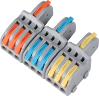SPL-3-9-3 Grey Lever Wire Connector 3 In 9 Out Splicing Terminal