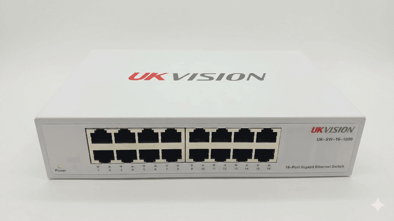 UKVISION UK-SW-16-1000 16-Port Gigabit Ethernet Switch Rackmount