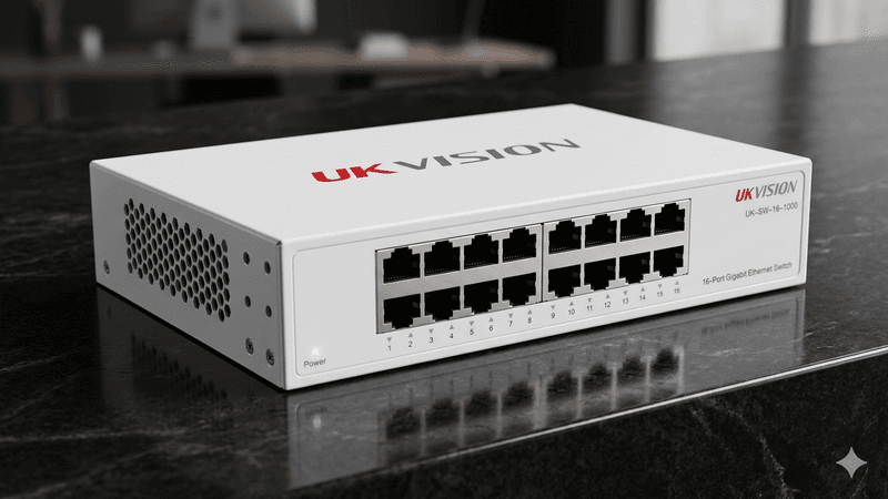 UKVISION UK-SW-16-1000 16-Port Gigabit Ethernet Switch Rackmount thumbnail 7