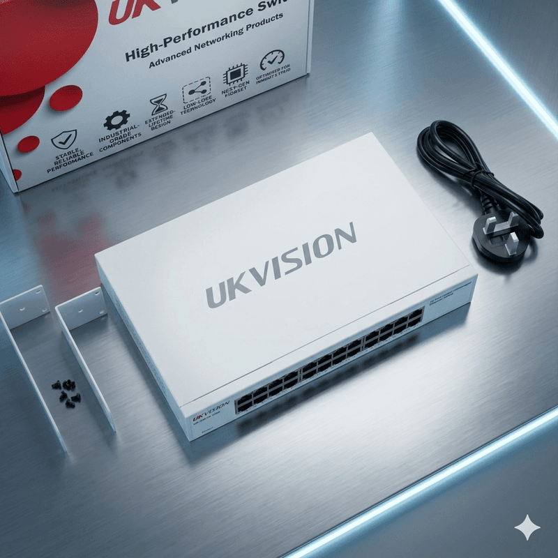 UKVISION UK-SW-24-1000 24-Port Gigabit Ethernet Switch Rackmount thumbnail 12