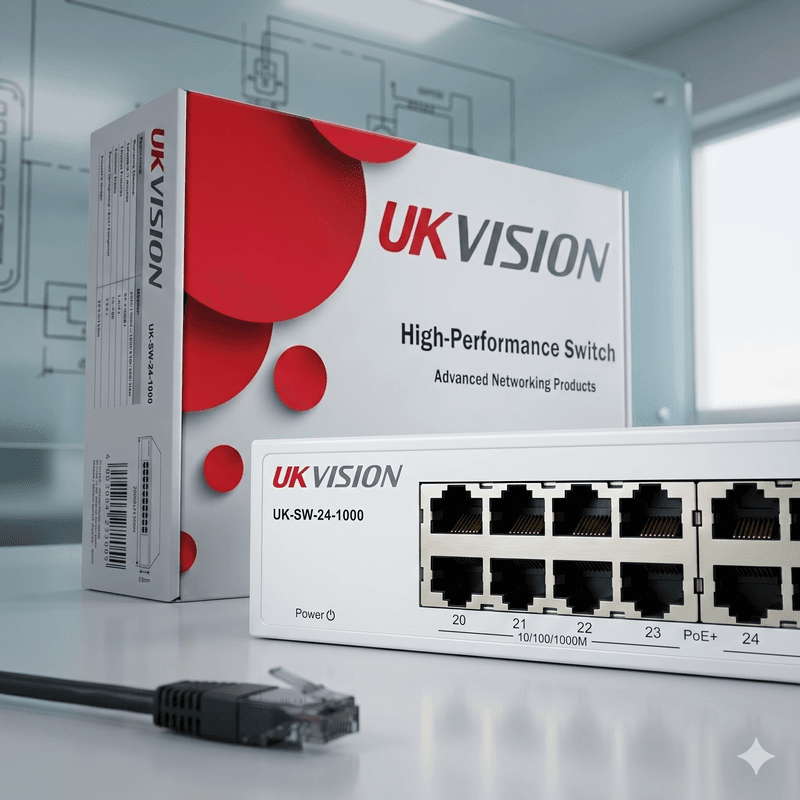 UKVISION UK-SW-24-1000 24-Port Gigabit Ethernet Switch Rackmount thumbnail 6