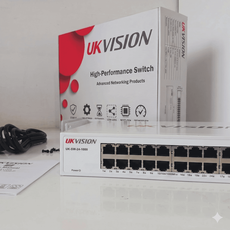 UKVISION UK-SW-24-1000 24-Port Gigabit Ethernet Switch Rackmount thumbnail 8