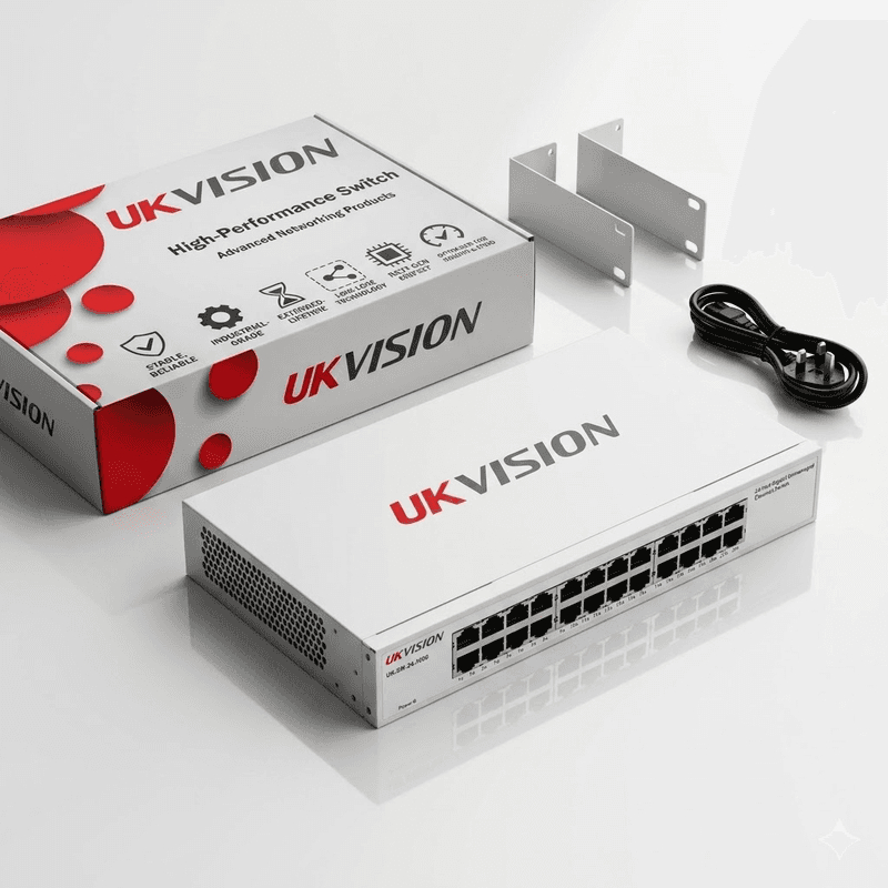 UKVISION UK-SW-24-1000 24-Port Gigabit Ethernet Switch Rackmount