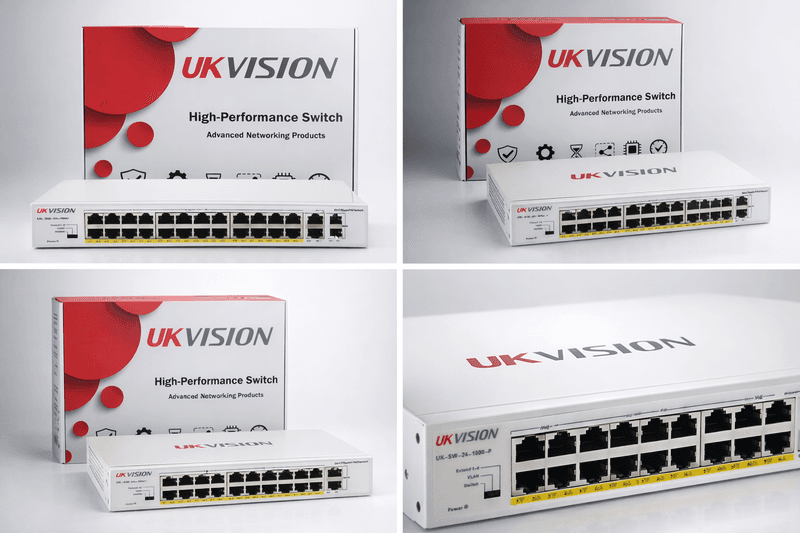 UKVISION UK-SW-24-1000-P 24-Port Gigabit PoE Switch 2 Uplink thumbnail 10