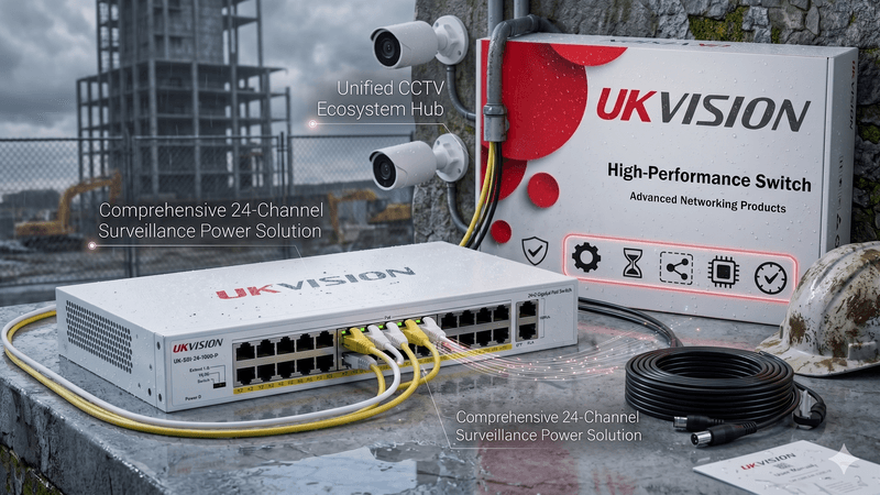 UKVISION UK-SW-24-1000-P 24-Port Gigabit PoE Switch 2 Uplink thumbnail 9