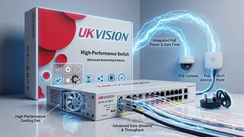 UKVISION UK-SW-24-1000-P 24-Port Gigabit PoE Switch 2 Uplink thumbnail 8