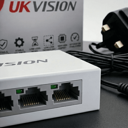 UKVISION UK-SW-4-100 5-Port 10/100Mbps Ethernet Switch thumbnail 2