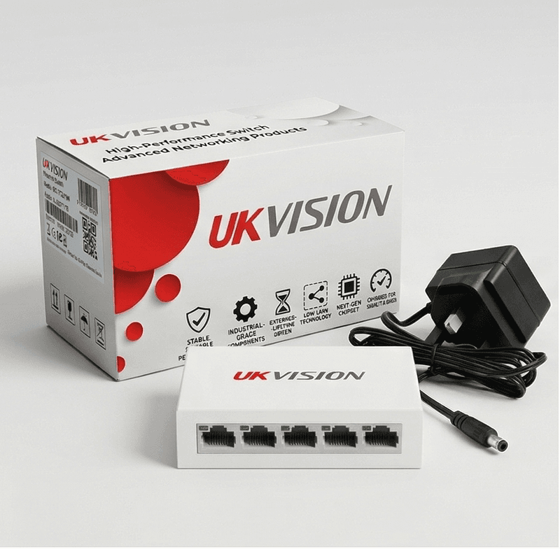 UKVISION UK-SW-4-100 5-Port 10/100Mbps Ethernet Switch thumbnail 12