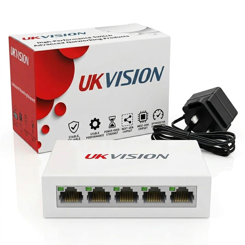 UKVISION UK-SW-4-1000 5-Port Gigabit Ethernet Switch thumbnail 5