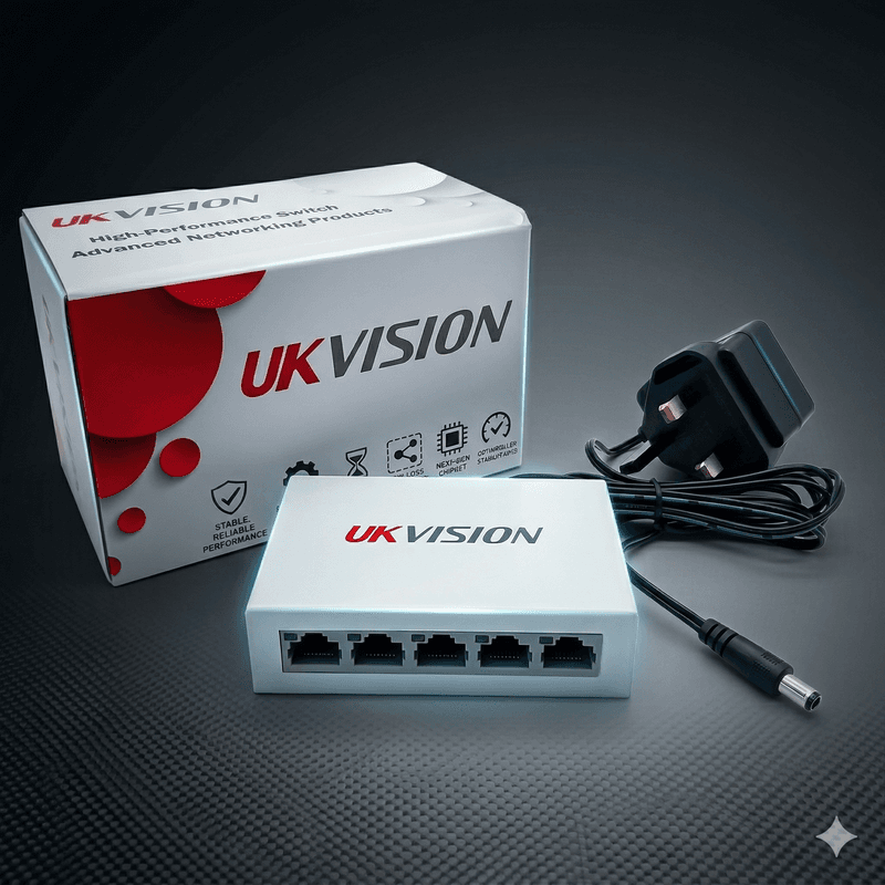 UKVISION UK-SW-4-1000 5-Port Gigabit Ethernet Switch thumbnail 9