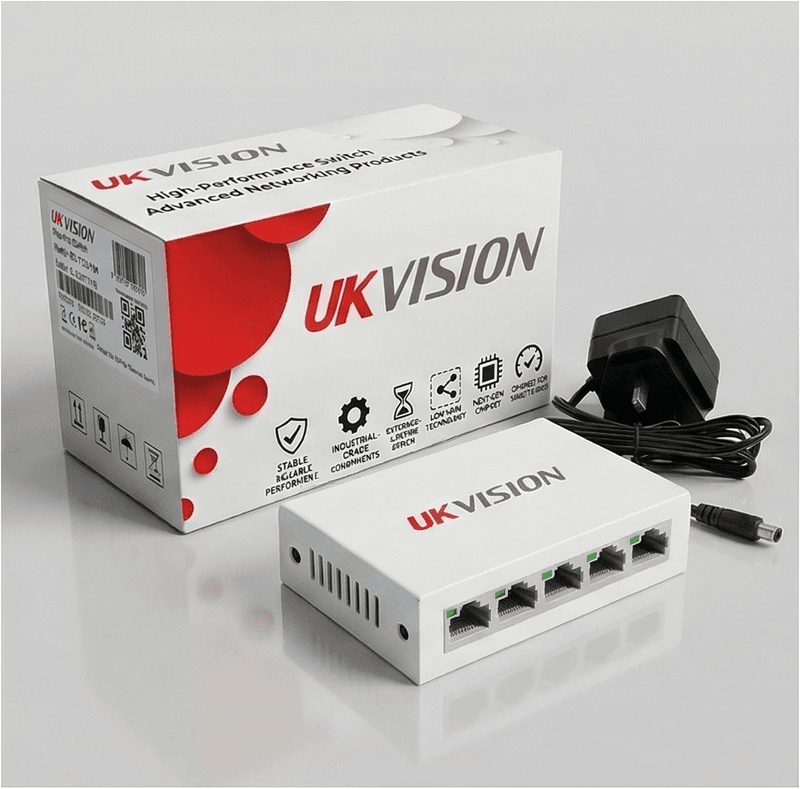 UKVISION UK-SW-4-1000 5-Port Gigabit Ethernet Switch thumbnail 11