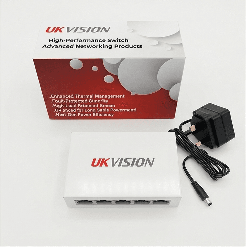 UKVISION UK-SW-4-1000 5-Port Gigabit Ethernet Switch thumbnail 12