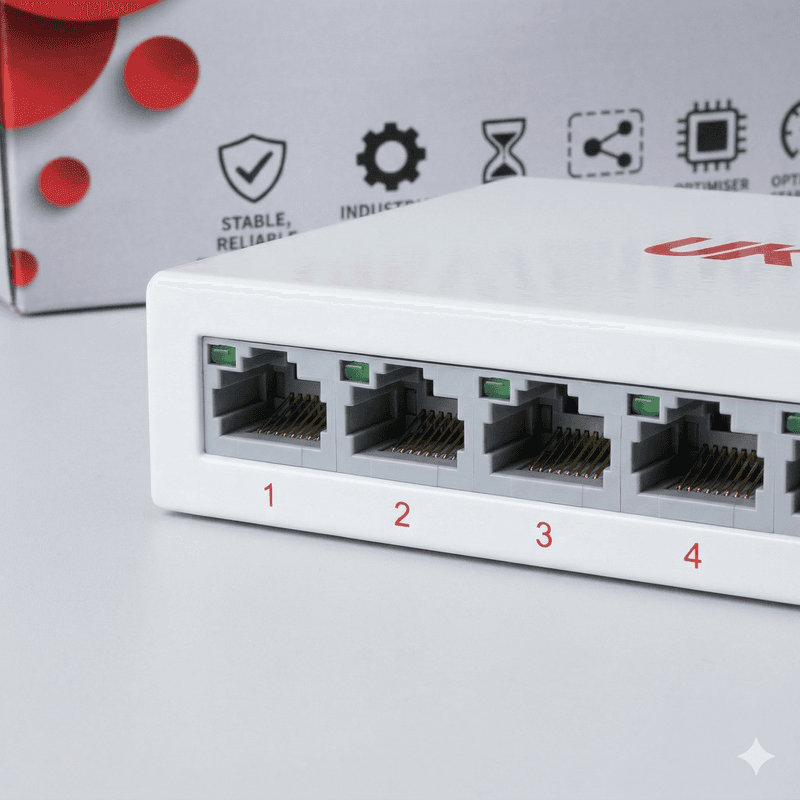 UKVISION UK-SW-8-100 8-Port 10/100Mbps Fast Ethernet Switch thumbnail 3