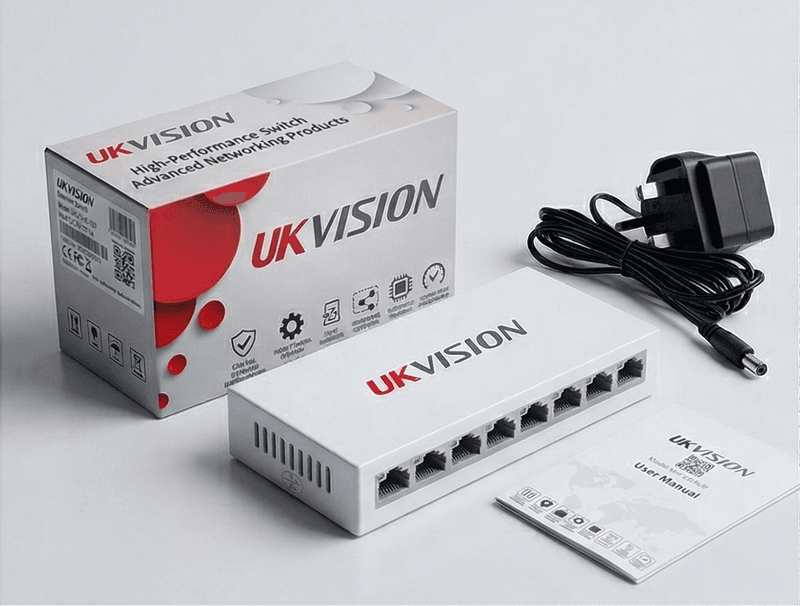 UKVISION UK-SW-8-100 8-Port 10/100Mbps Fast Ethernet Switch thumbnail 8