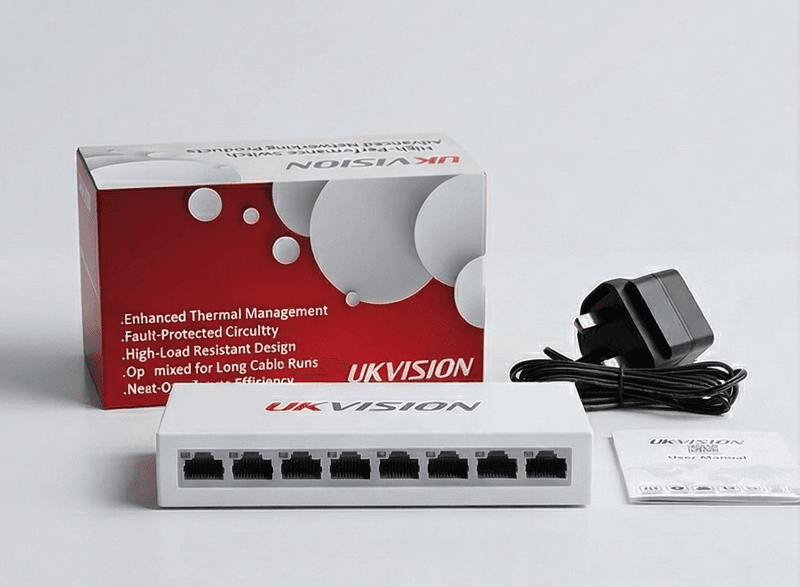 UKVISION UK-SW-8-1000 8-Port Gigabit Ethernet Switch thumbnail 9
