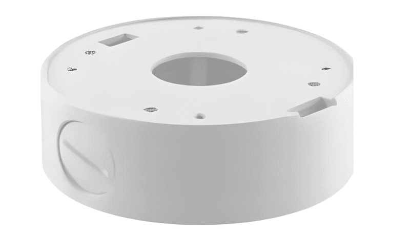 UKVISION Deep Base Junction Box 120×55mm White CCTV Camera Plastic Mount
