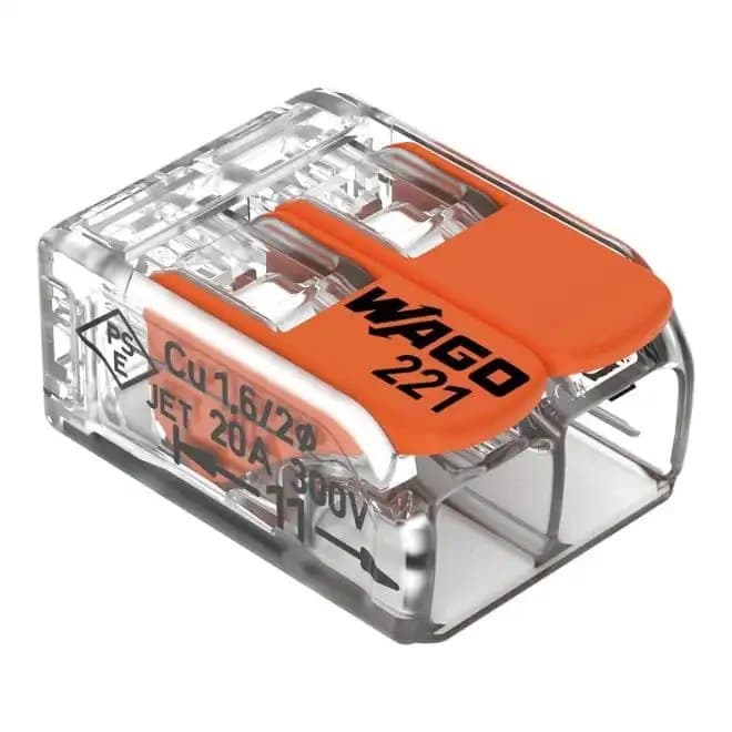 WAGO 221-412 Compact Lever Connector 2 Conductor 32A 100 Pack thumbnail 3