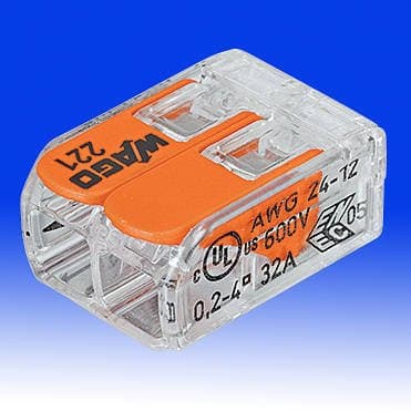 WAGO 221-412 Compact Lever Connector 2 Conductor 32A 100 Pack thumbnail 7