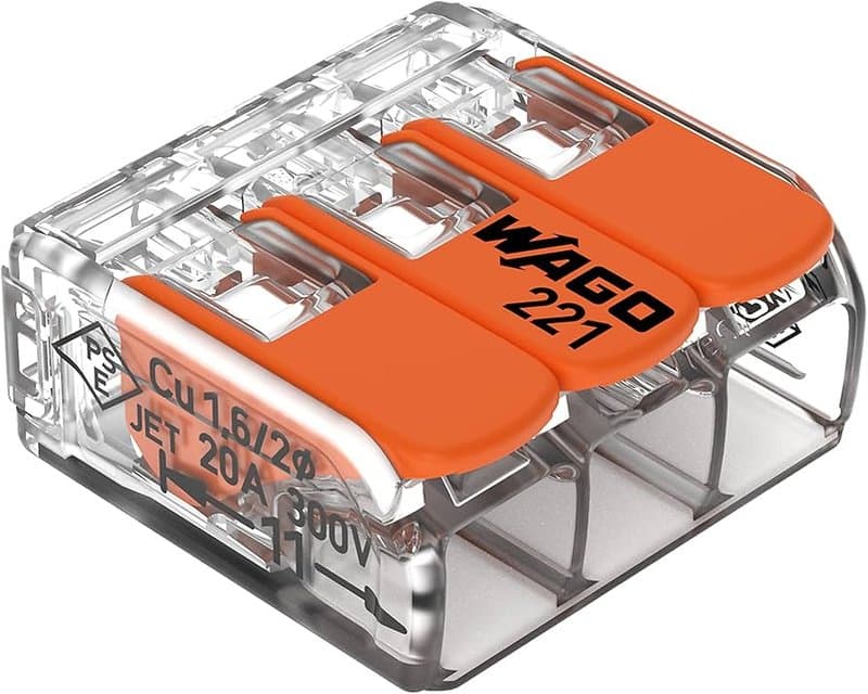 WAGO 221-413 Compact Lever Connector 3 Conductor 32A 50 Pack thumbnail 3