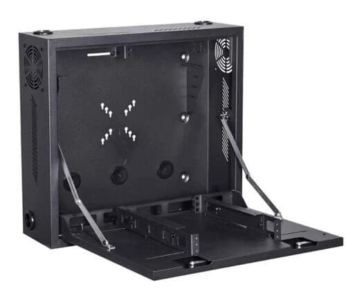 Lock Box Wall Mount Enclosure 27×21×5cm Black
