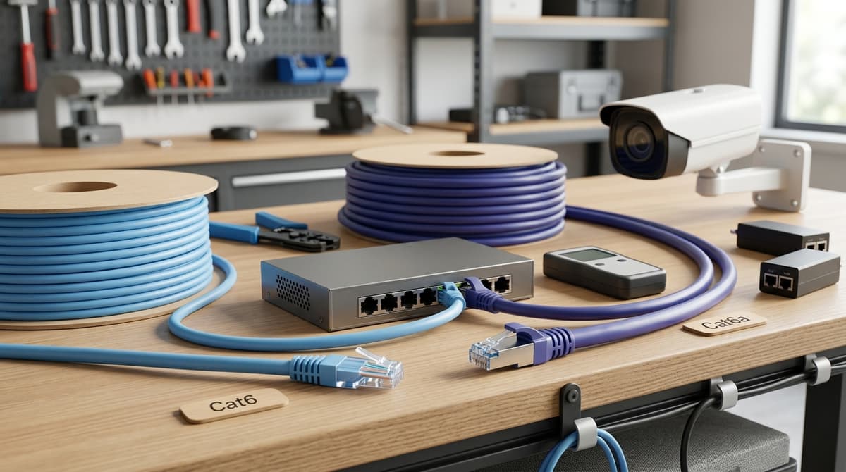 Cat6 vs Cat6a: Bandwidth & PoE Guide