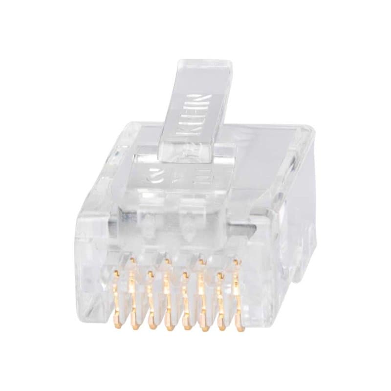 Klein Tools VDV826-764 CAT6A Shielded Pass Through RJ45 Plug 200 Pack - Image 1