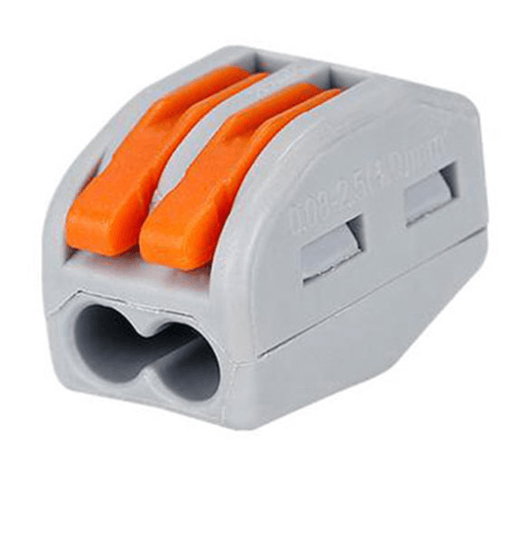 2 Way Lever Wire Connector Terminal Block for CCTV Power Distribution - Image 1