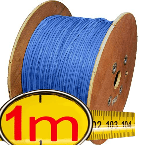Cat6 SFTP PIMF Patch Cable Blue Stranded 26AWG PVC - Image 1