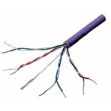 Connectix Cat5e U/UTP Network Cable 1m LSZH Purple Solid Copper
