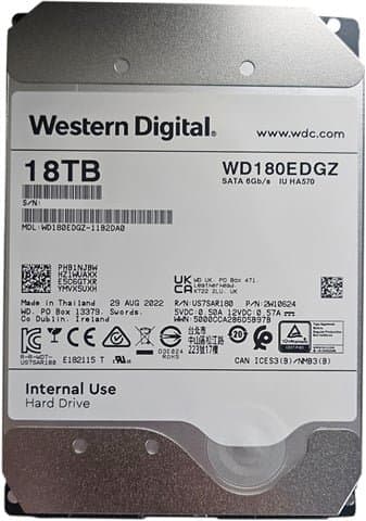 Western Digital WD180EMFZ 18TB 3.5" SATA Internal HDD 5400RPM