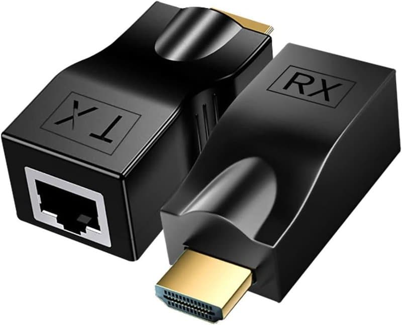 HDMI Extender Over Cat5e/Cat6 30m RJ45 LAN 1080P - Image 1