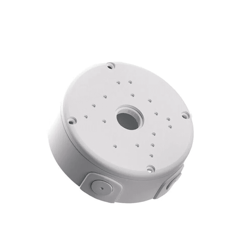 Universal CCTV Camera Junction Box 120×50mm Plastic Mount White - Image 1